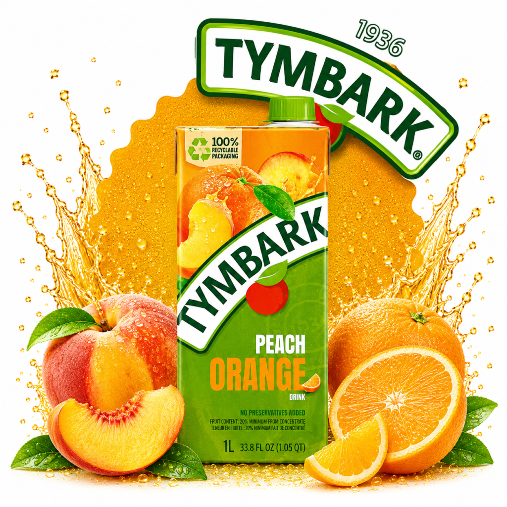 Tymbark 1L Orange Pêche