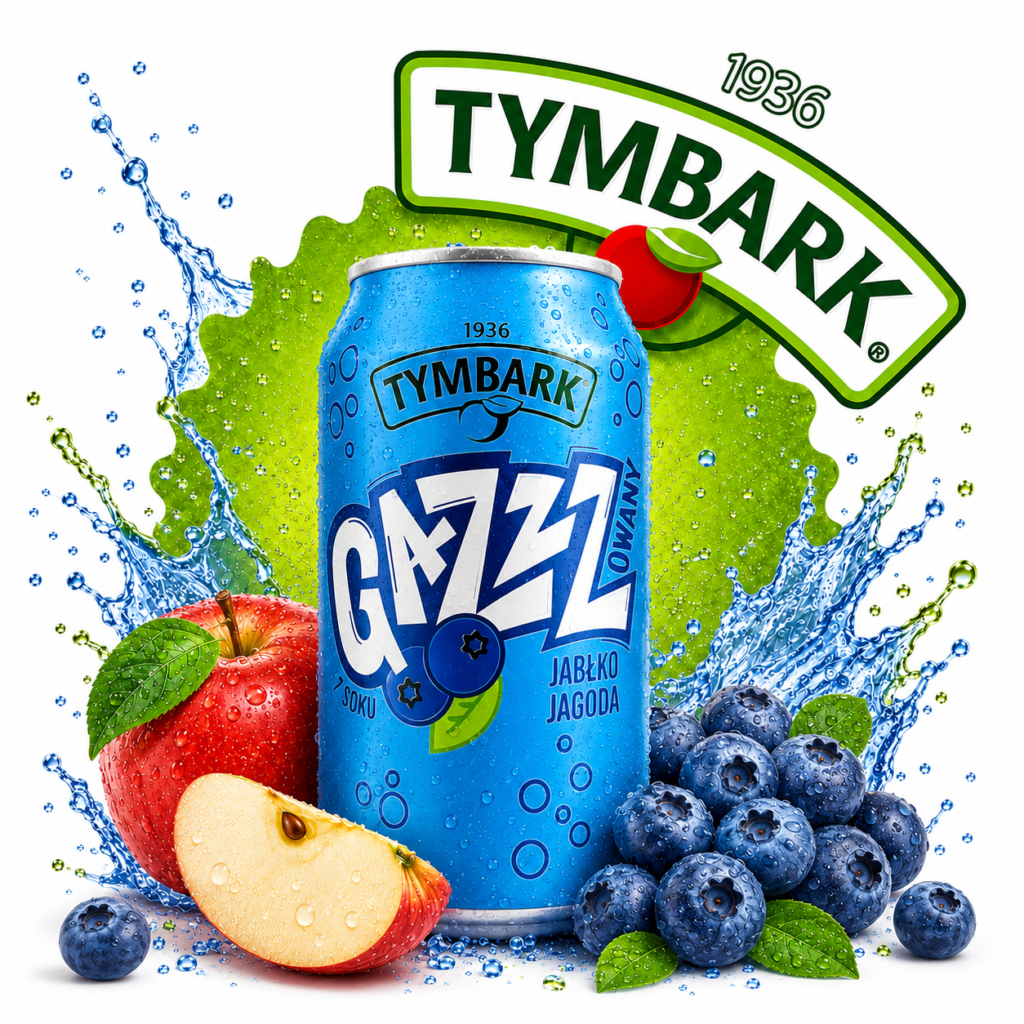 Tymbark Pomme Myrtille Petillante